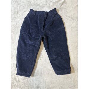 Woolrich Corduroy Capris Size 12 Navy Blue Vintage Outdoorsy Casual Pants